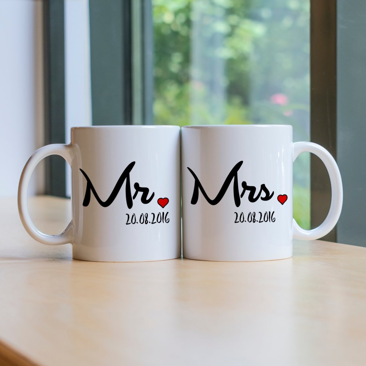 Tazas para parejas: «Mrs» y «Mr»