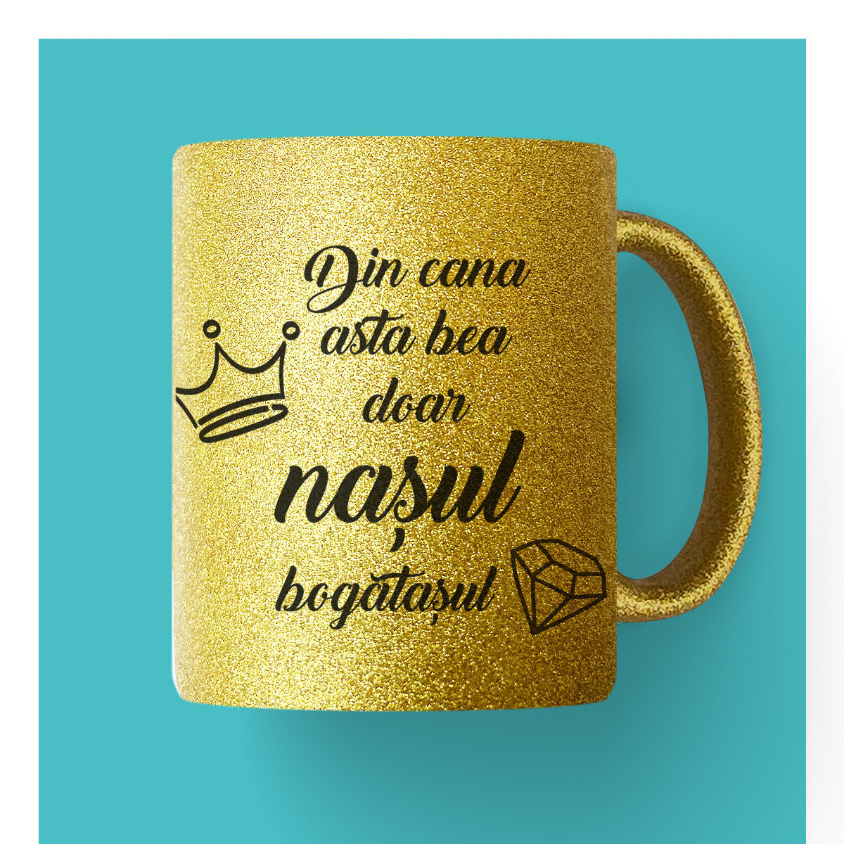 Tazas personalizadas con purpurina