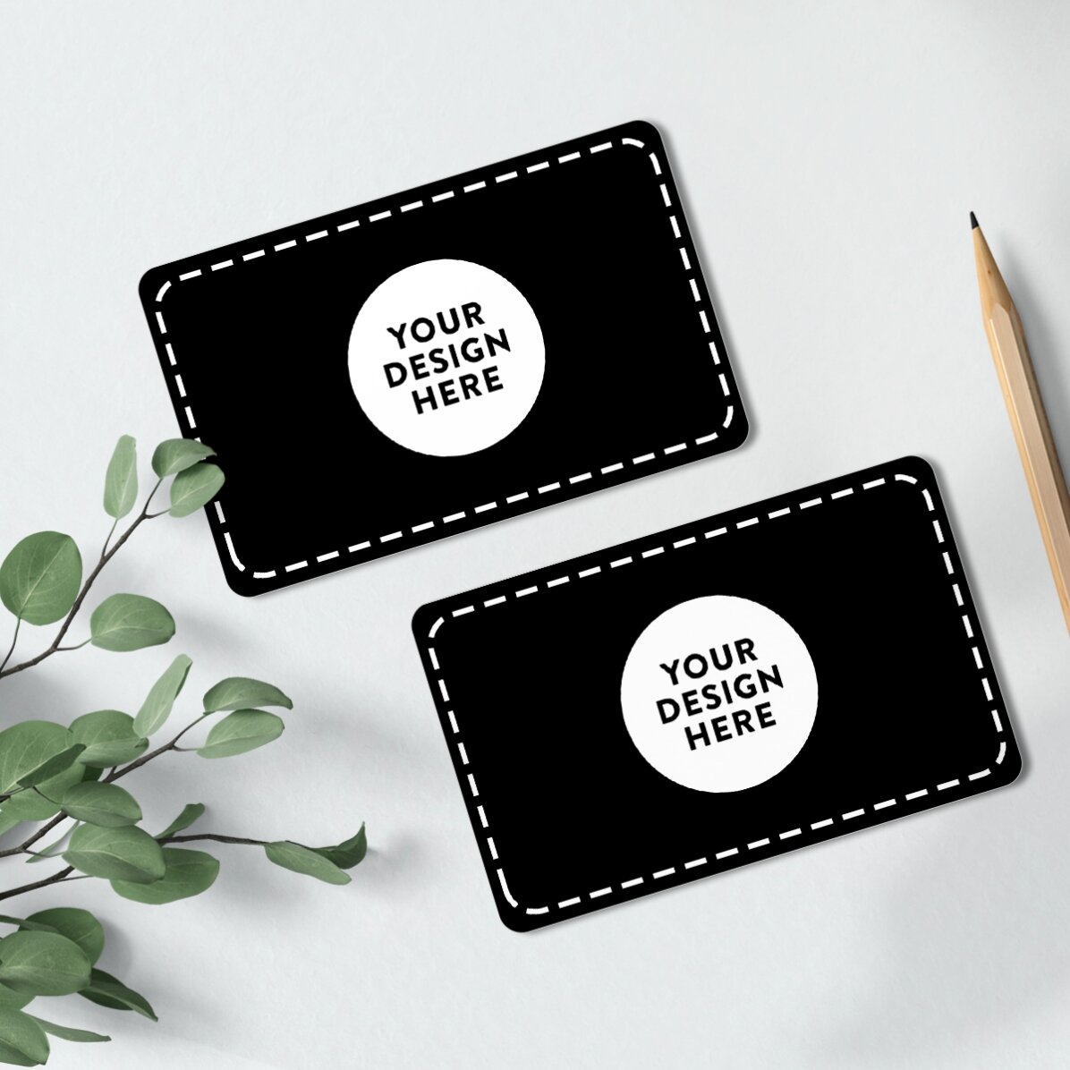 Tarjeta de aluminio personalizada por ambas caras con tu diseño en formato horizontal