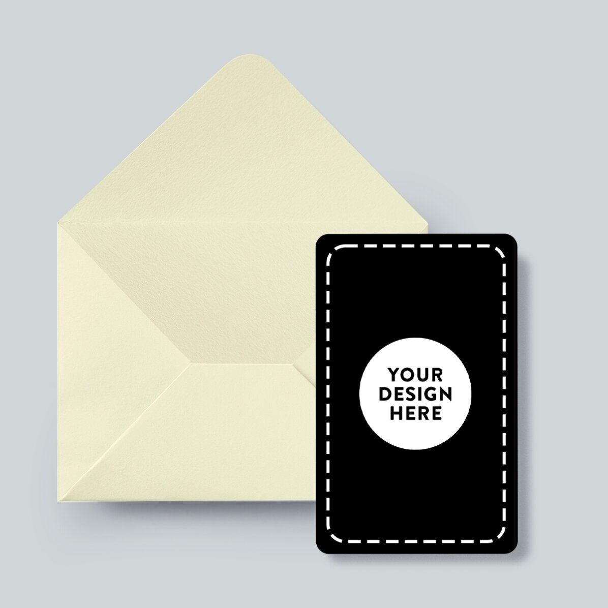 Tarjeta de aluminio personalizada por ambas caras con tu diseño en formato vertical