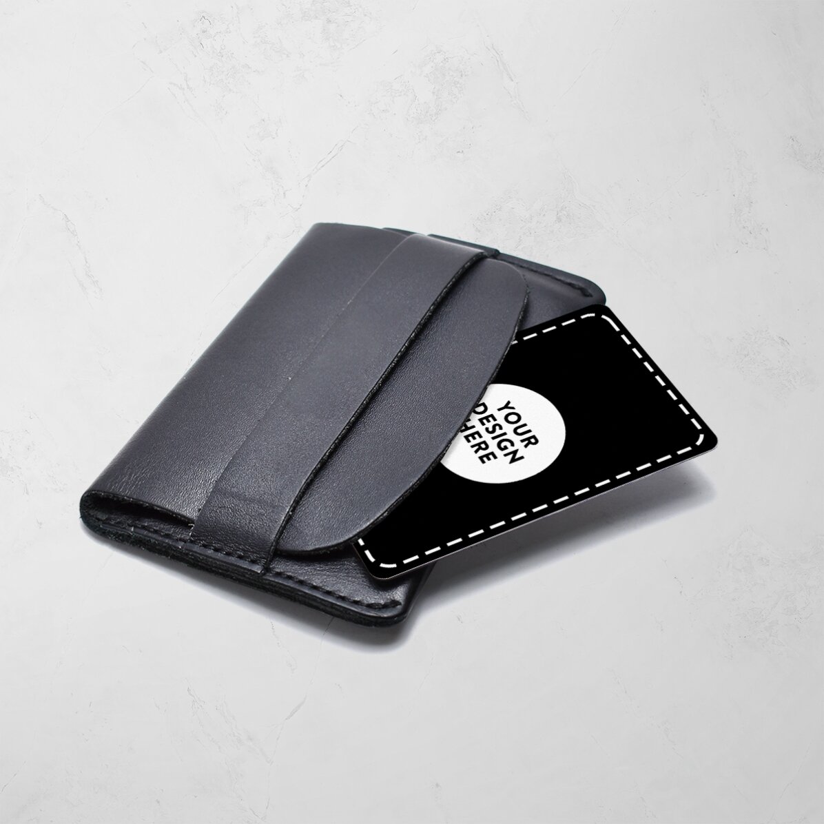 Tarjeta de aluminio personalizada por ambas caras con tu diseño en formato vertical