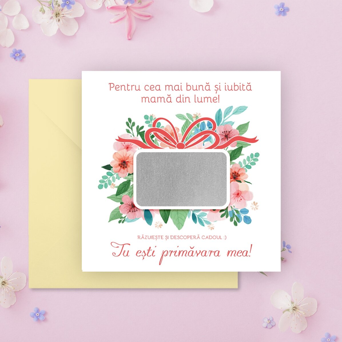 Tarjeta rasca y gana personalizada con mensaje - Regalo
