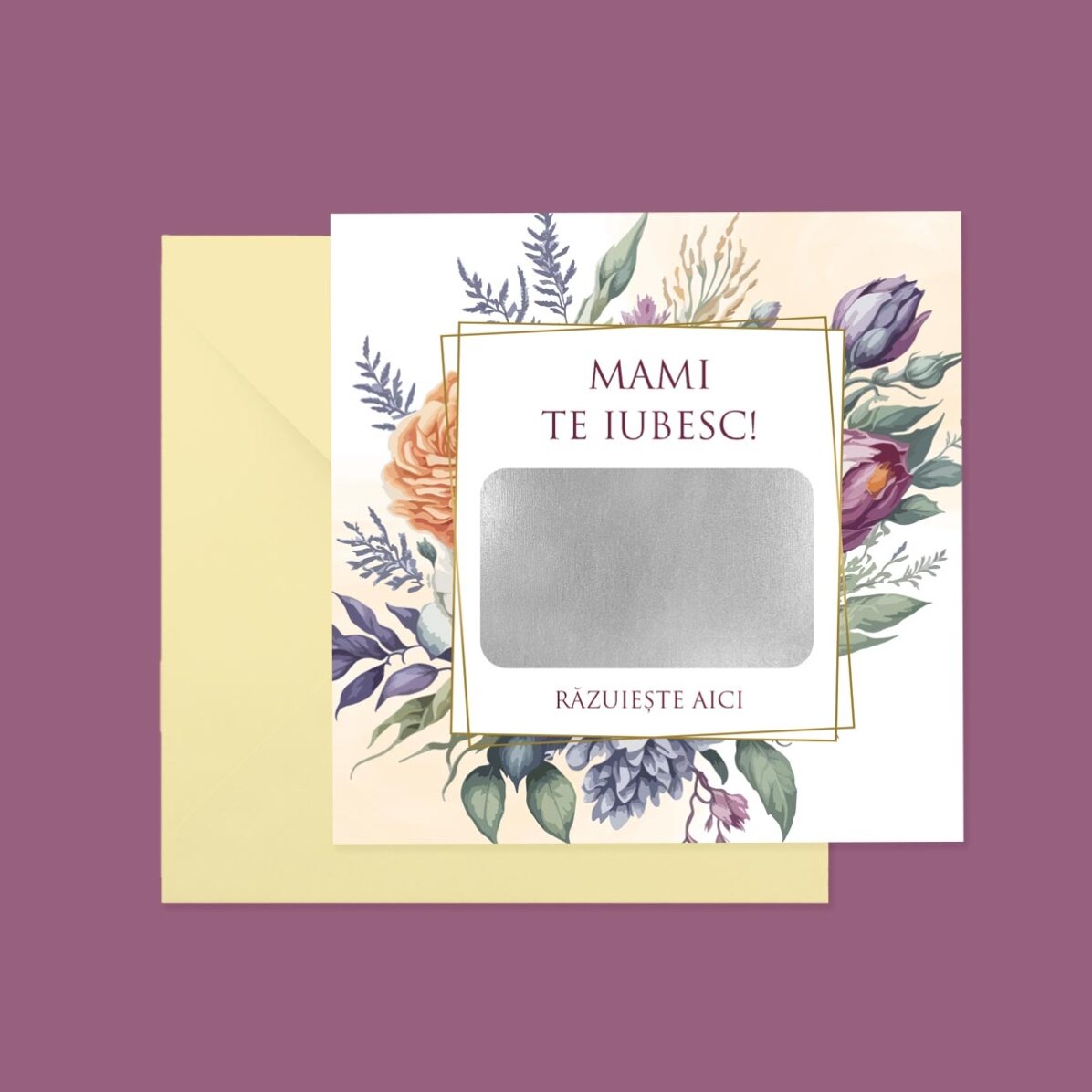 Tarjeta rasca y gana personalizada con texto - Regalo