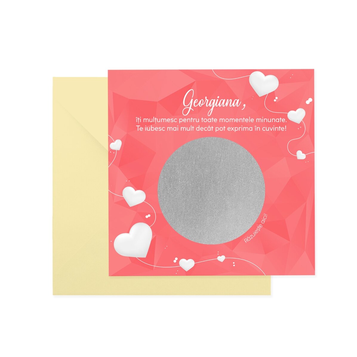 Tarjeta rasca y gana personalizada con texto: «Petición de matrimonio»