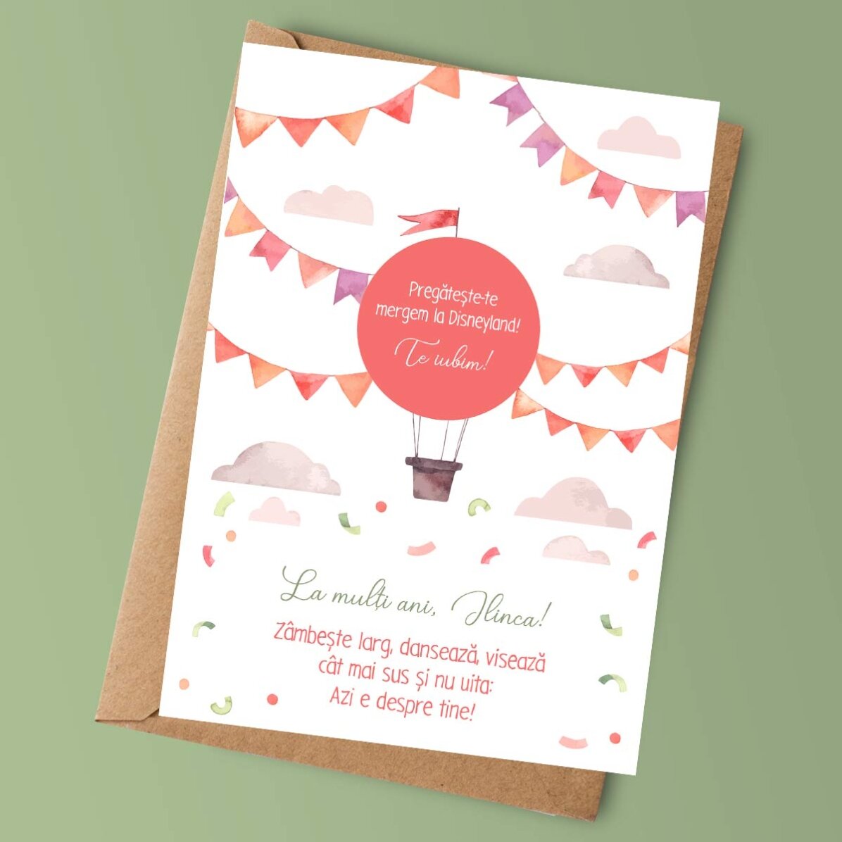 Tarjeta rasca y gana personalizada con texto para niños - Cumpleaños