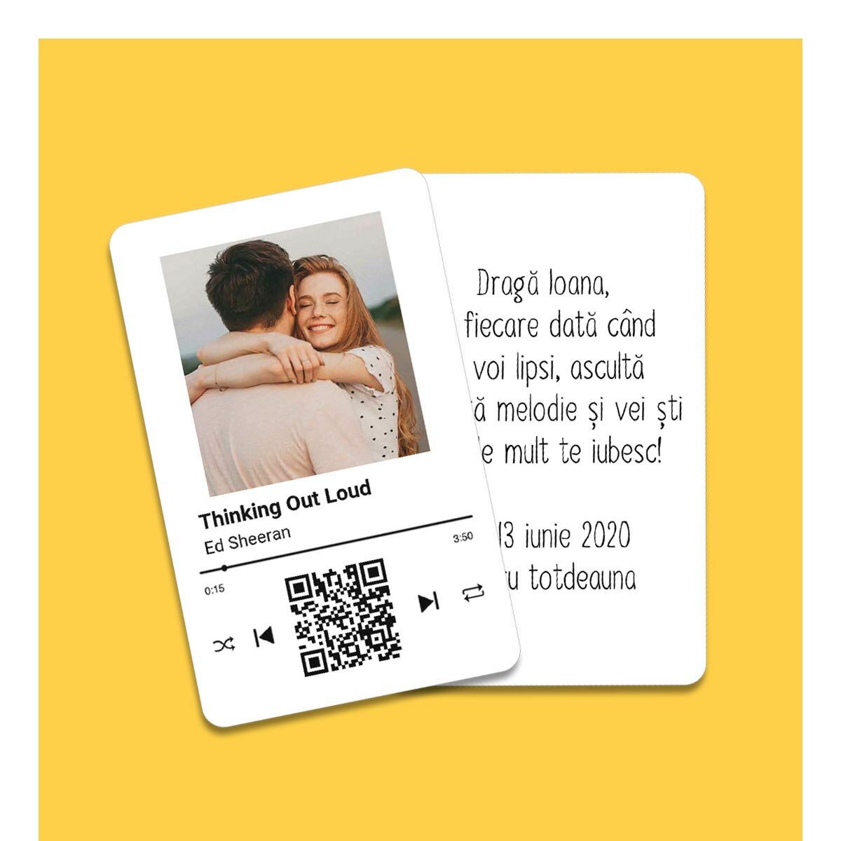 Tarjetas de aluminio personalizadas a doble cara