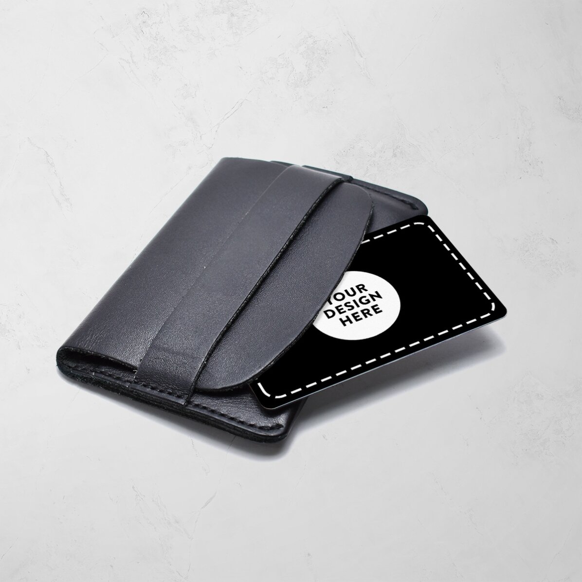 Tarjeta de visita de aluminio personalizada a doble cara con código QR y tu diseño - Datos de contac