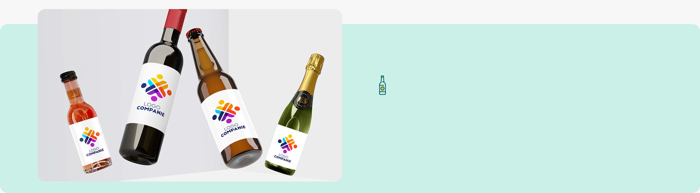 Bebidas personalizadas para empresas