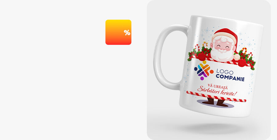 Tazas personalizadas de Navidad para empresas