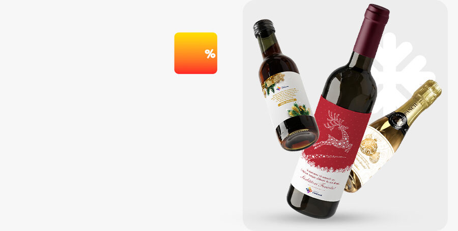 Bebidas personalizadas para empresas en Navidad