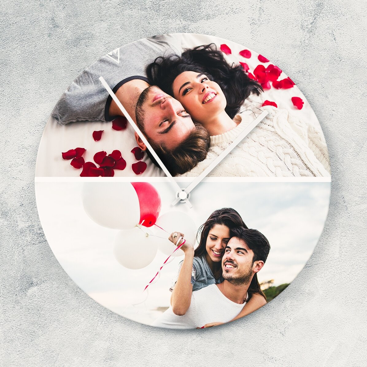 Reloj personalizado con 2 fotos