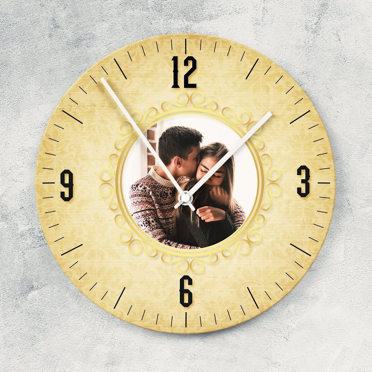 Reloj personalizado con una foto: modelo de diseño vintage