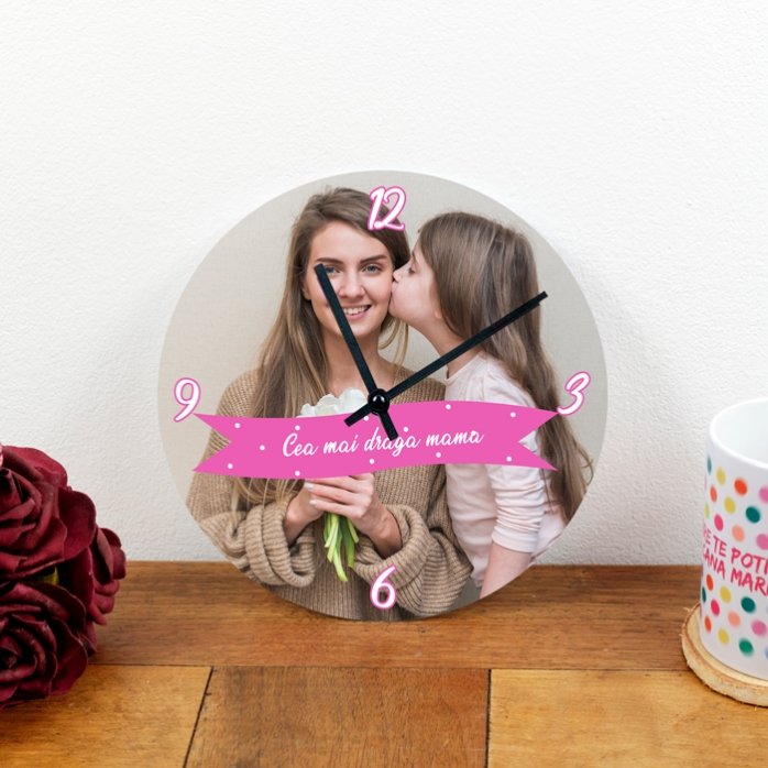 Reloj personalizado con una foto y un texto - Mi más querida...