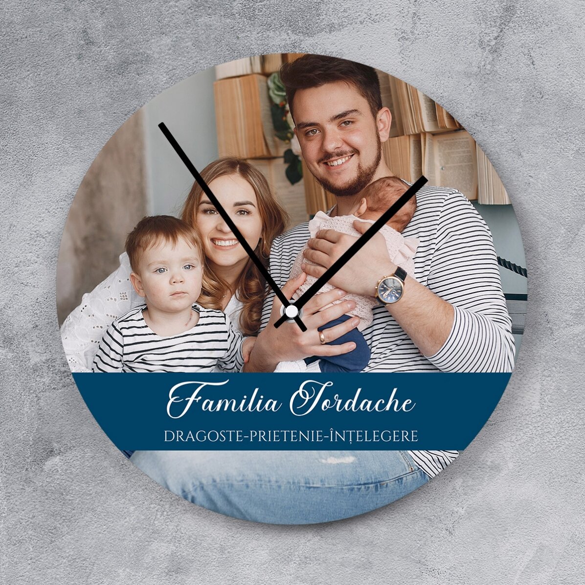 Reloj personalizado con foto y mensaje