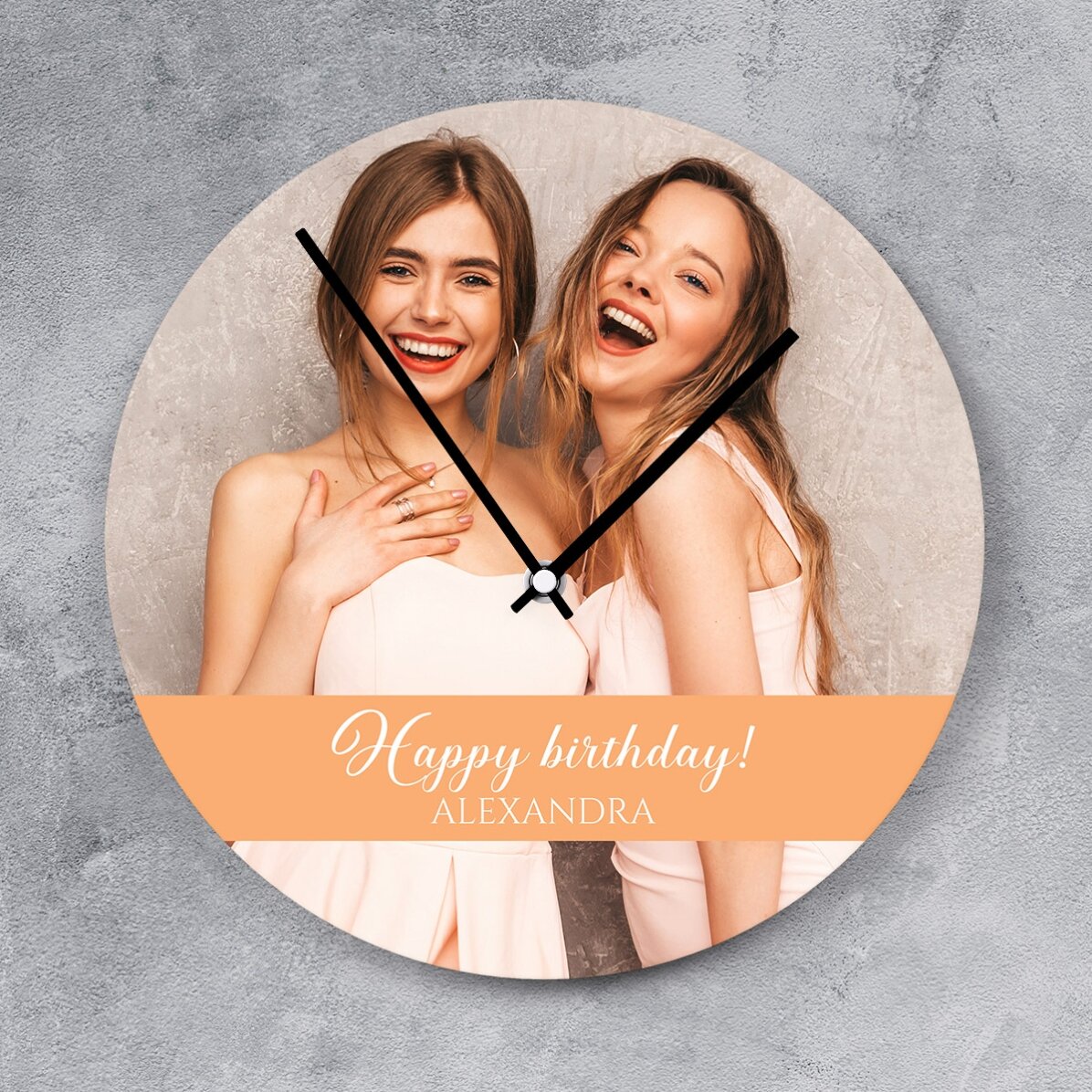 Reloj personalizado con foto y mensaje