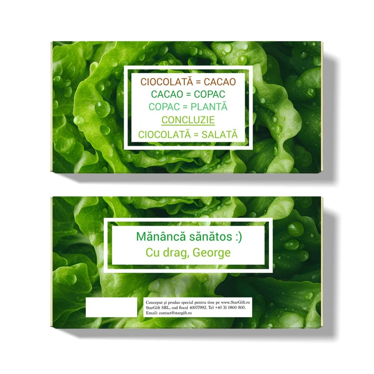Chocolate personalizado - Chocolate saludable