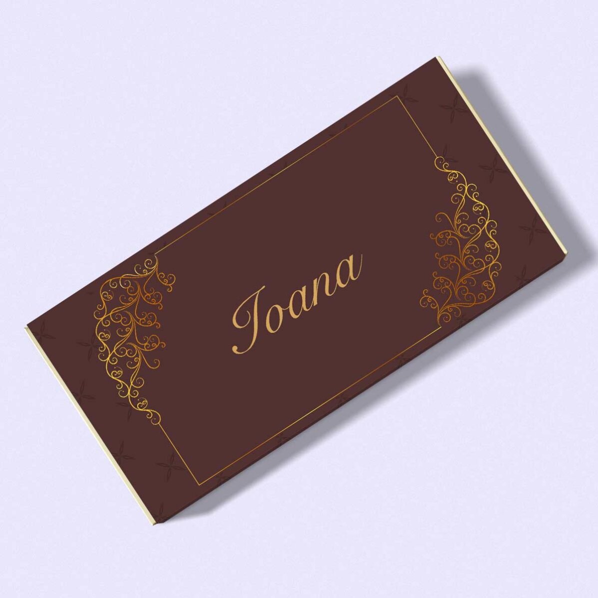 Chocolate personalizado con nombre y mensaje - Luxury