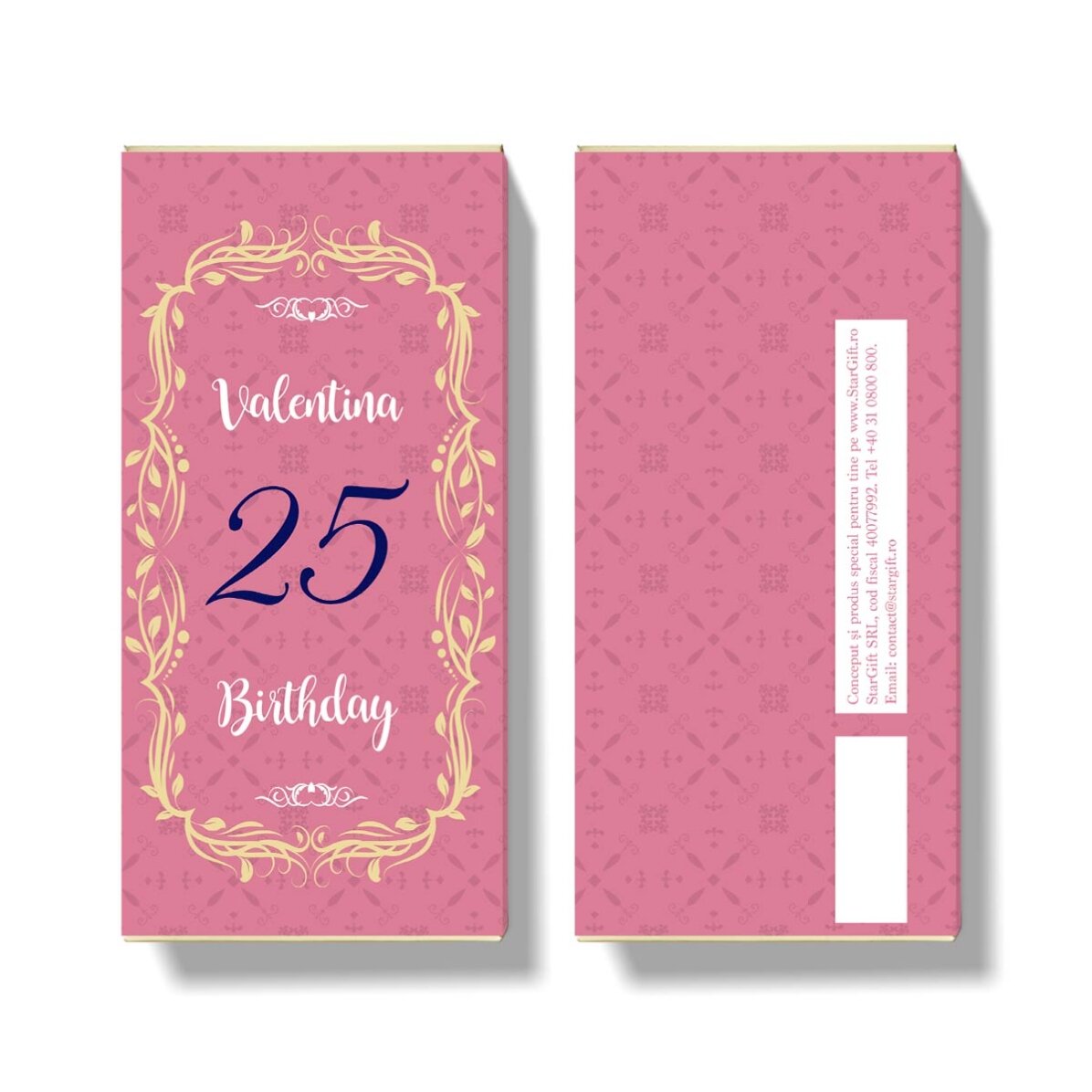 Chocolate personalizado con texto - Cumpleaños