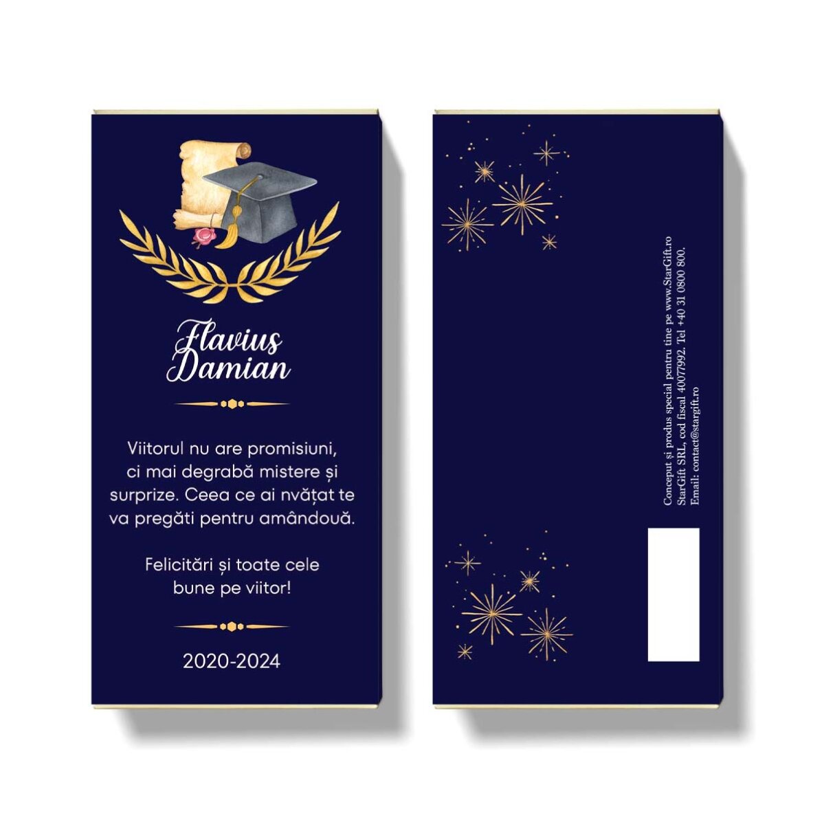 Chocolate personalizado con mensaje - Felicitaciones