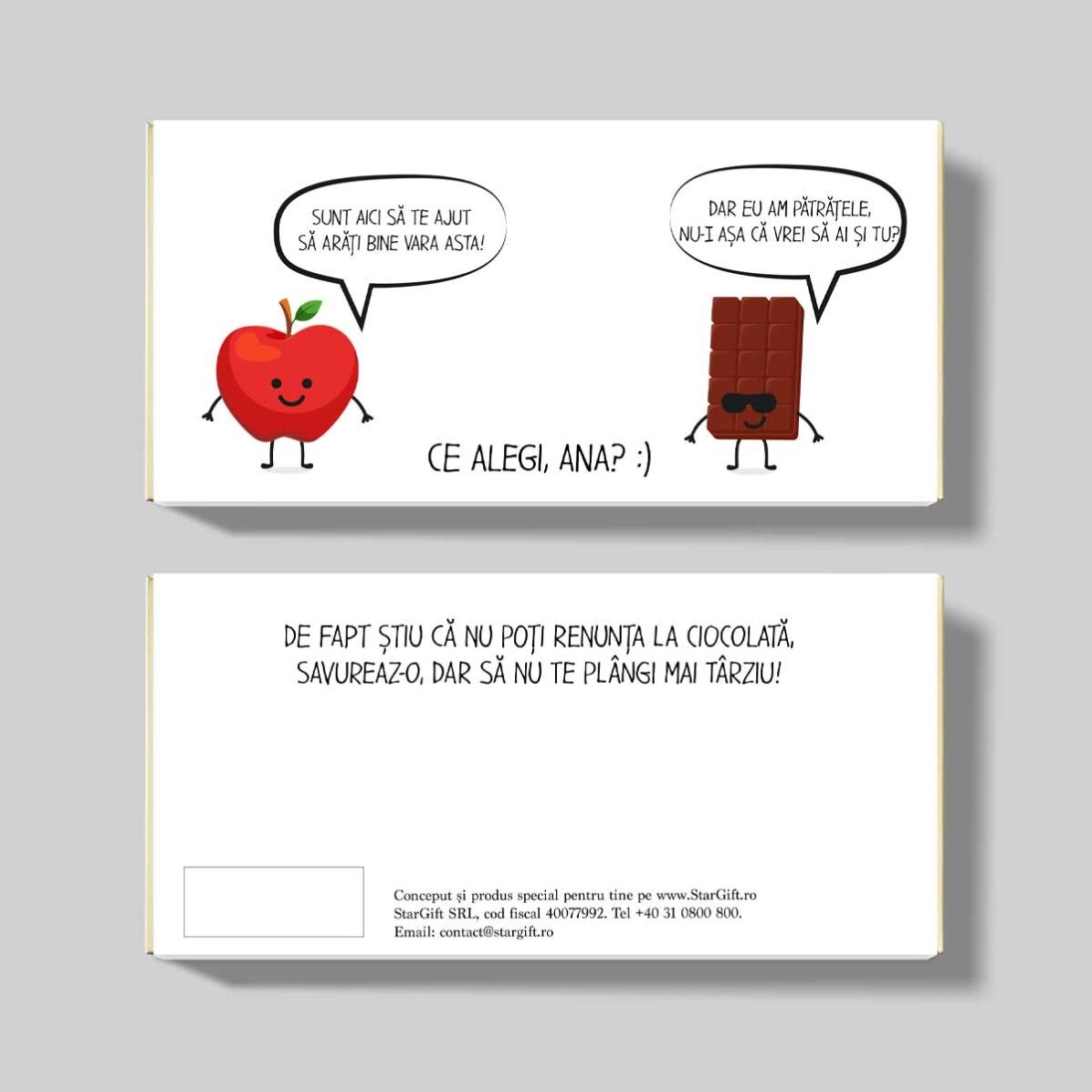 Chocolate personalizado con texto - Versus