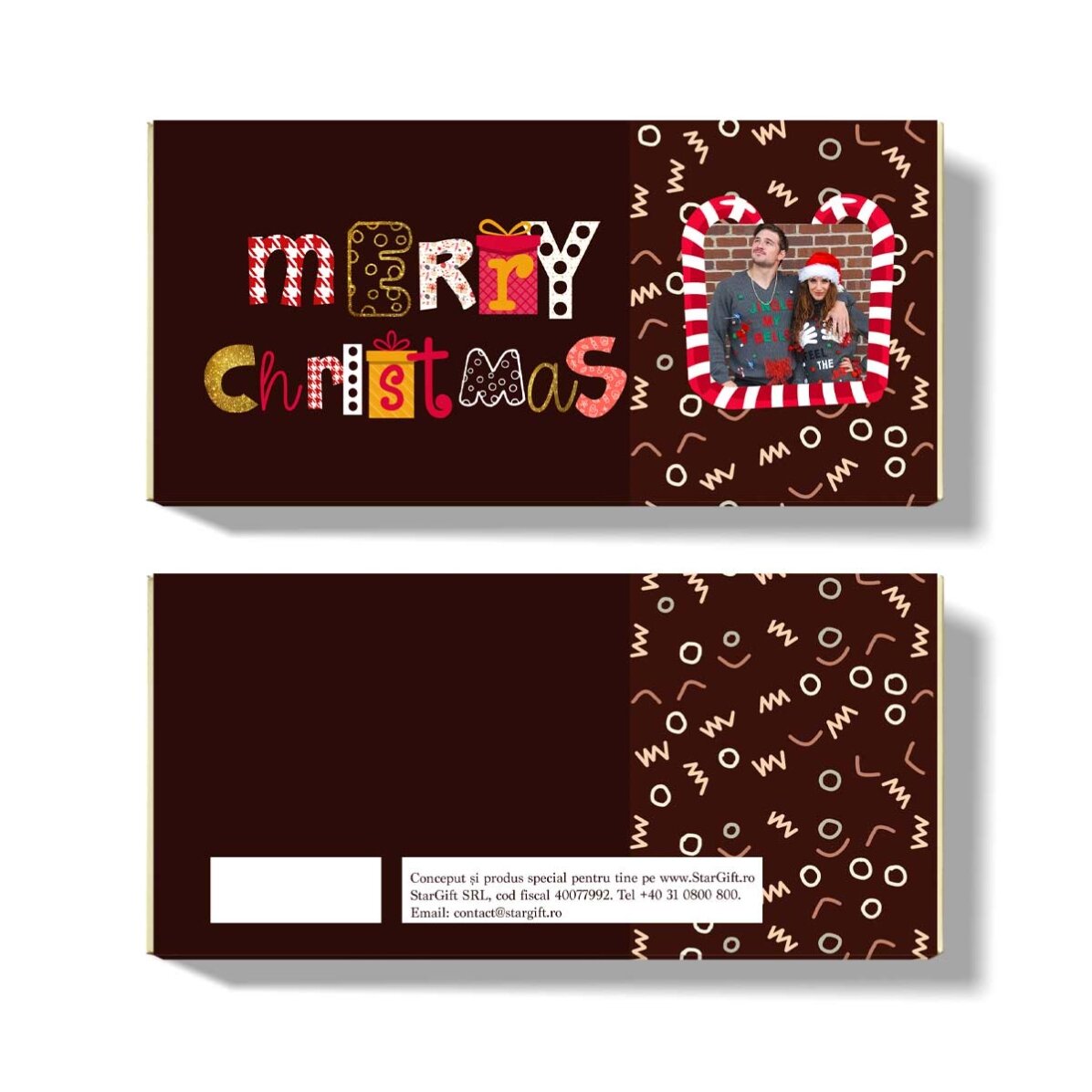 Chocolate personalizado de Navidad - Feliz Navidad