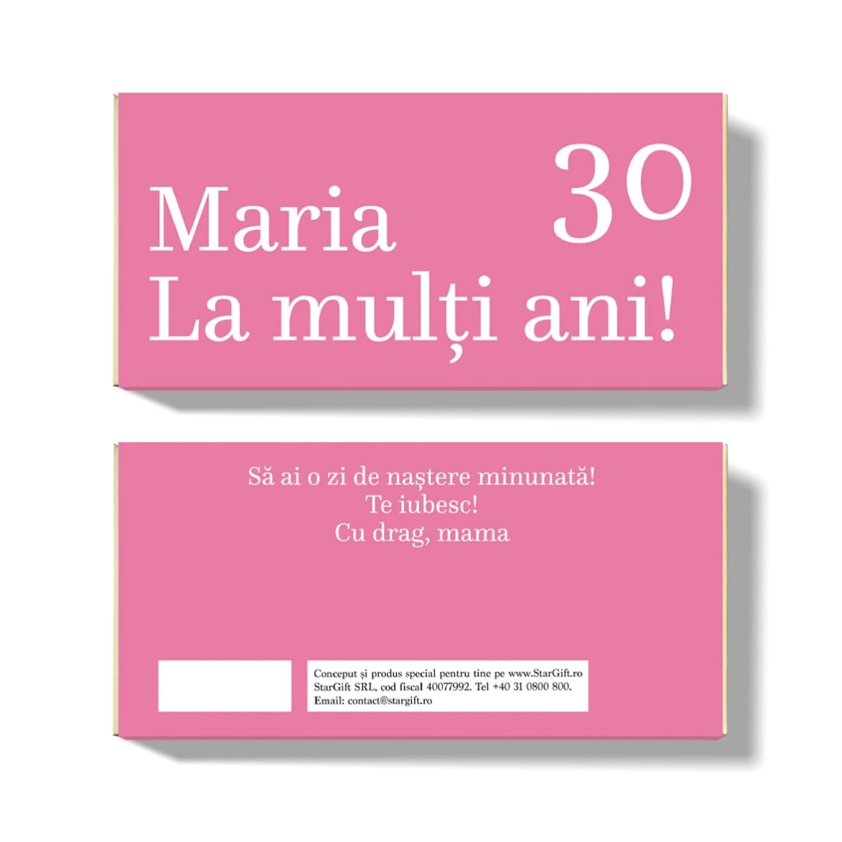 Chocolate personalizado - Feliz cumpleaños