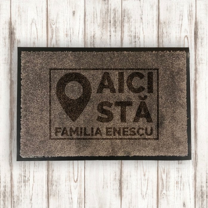 Alfombra de entrada para interior personalizada - Aquí se pone...