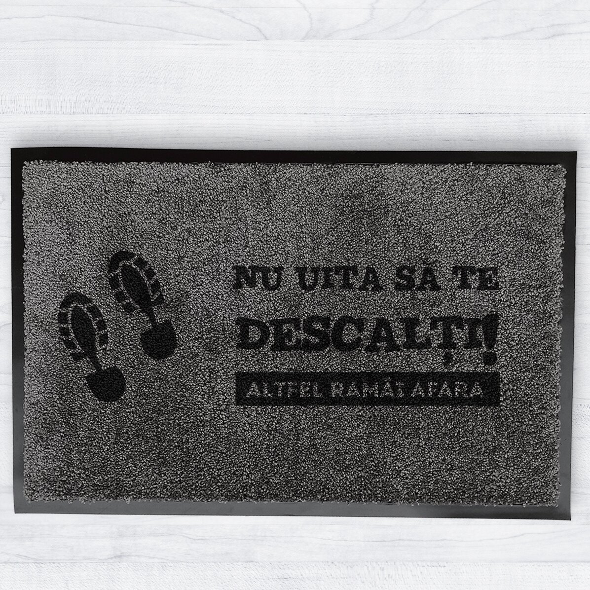 Felpa de entrada para interior personalizada: no te olvides de quitarte los zapatos