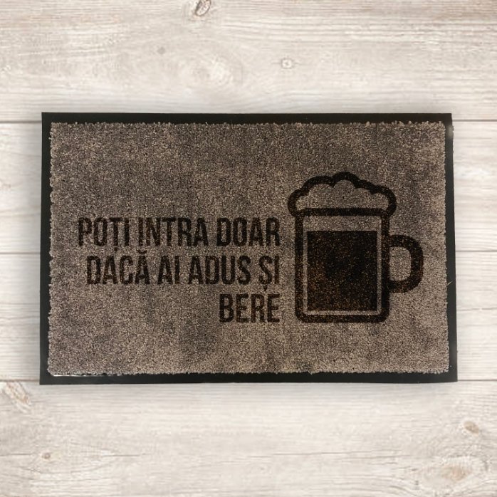 Alfombra de entrada para interior personalizada - Cerveza