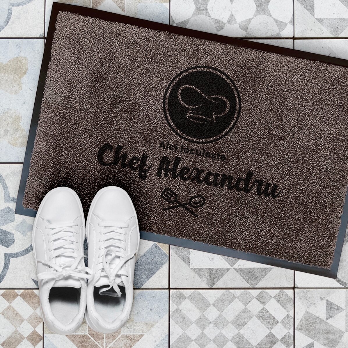 Alfombra de entrada para interior personalizada - Casa de bucatar