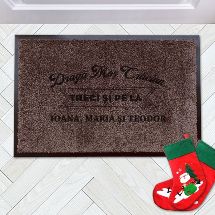 Customised indoor entrance mat - Dear Santa Claus