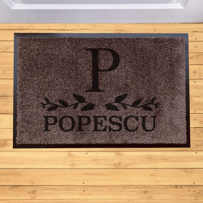 Alfombrilla de entrada para interiores personalizada - Emblema