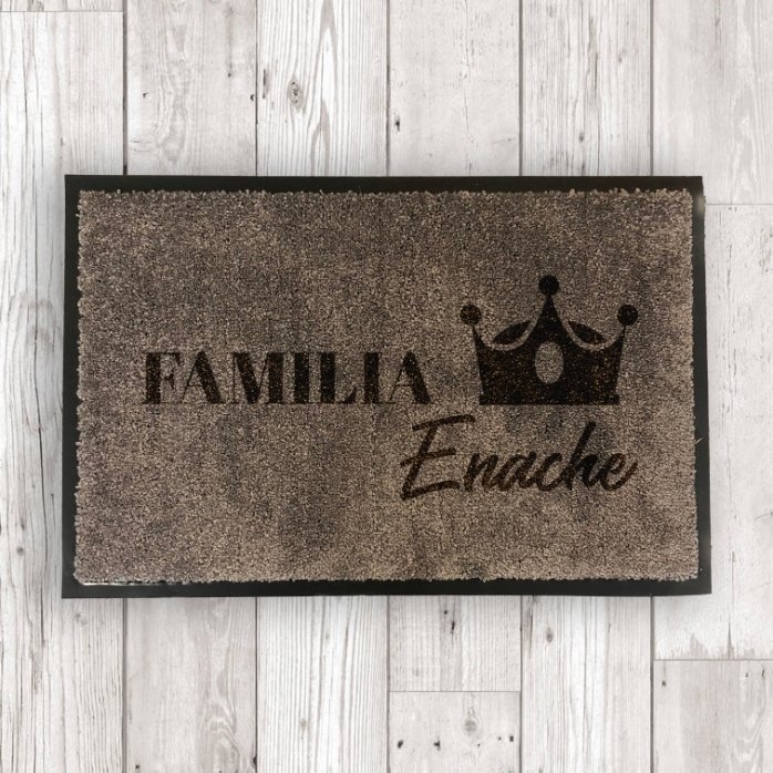 Alfombra de entrada para interior personalizada - Familia real