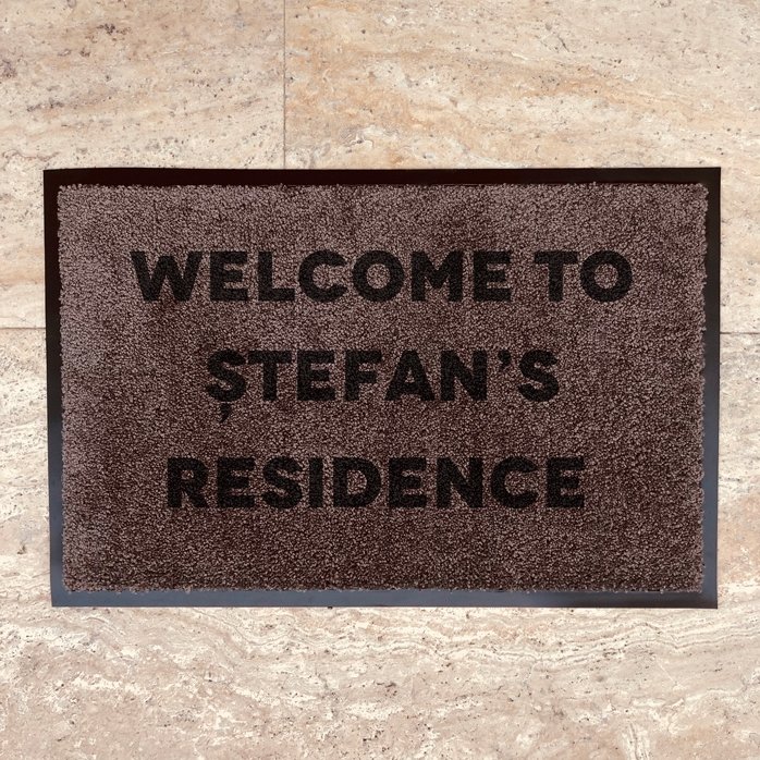 Alfombra de entrada para interiores personalizada