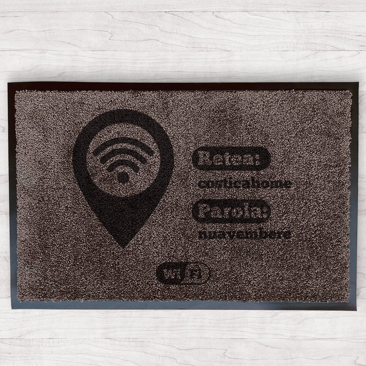 Alfombra de entrada para interiores personalizada - Zona Wi-Fi