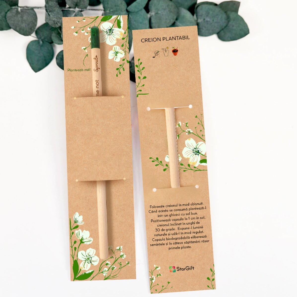 Personalised plantable pencil with logo