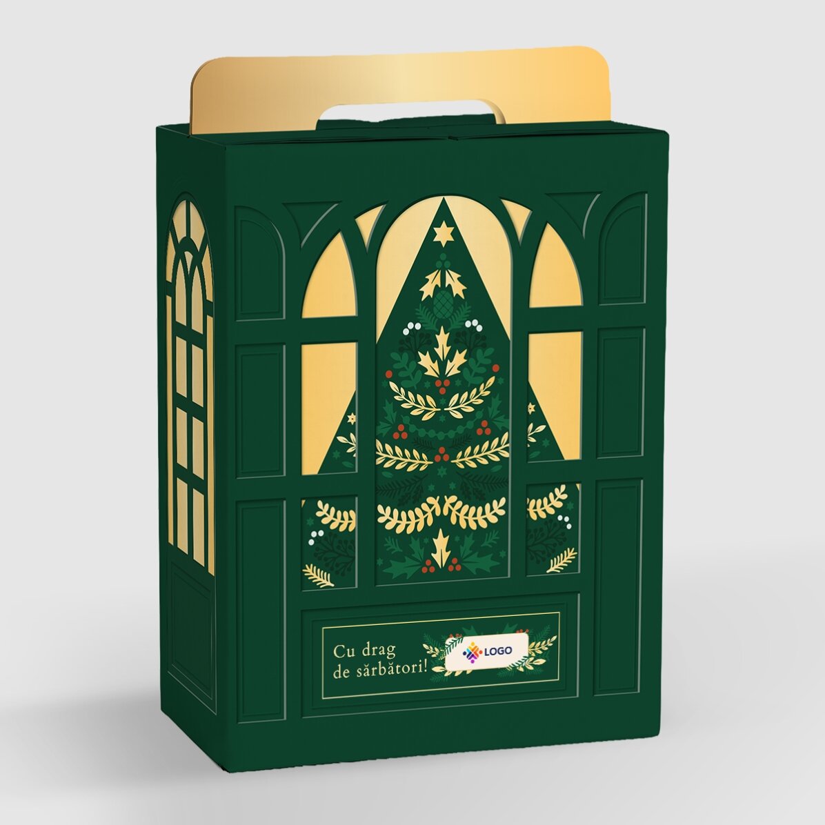 Caja de regalo - Edición de Navidad con productos personalizados con logotipo y mensaje