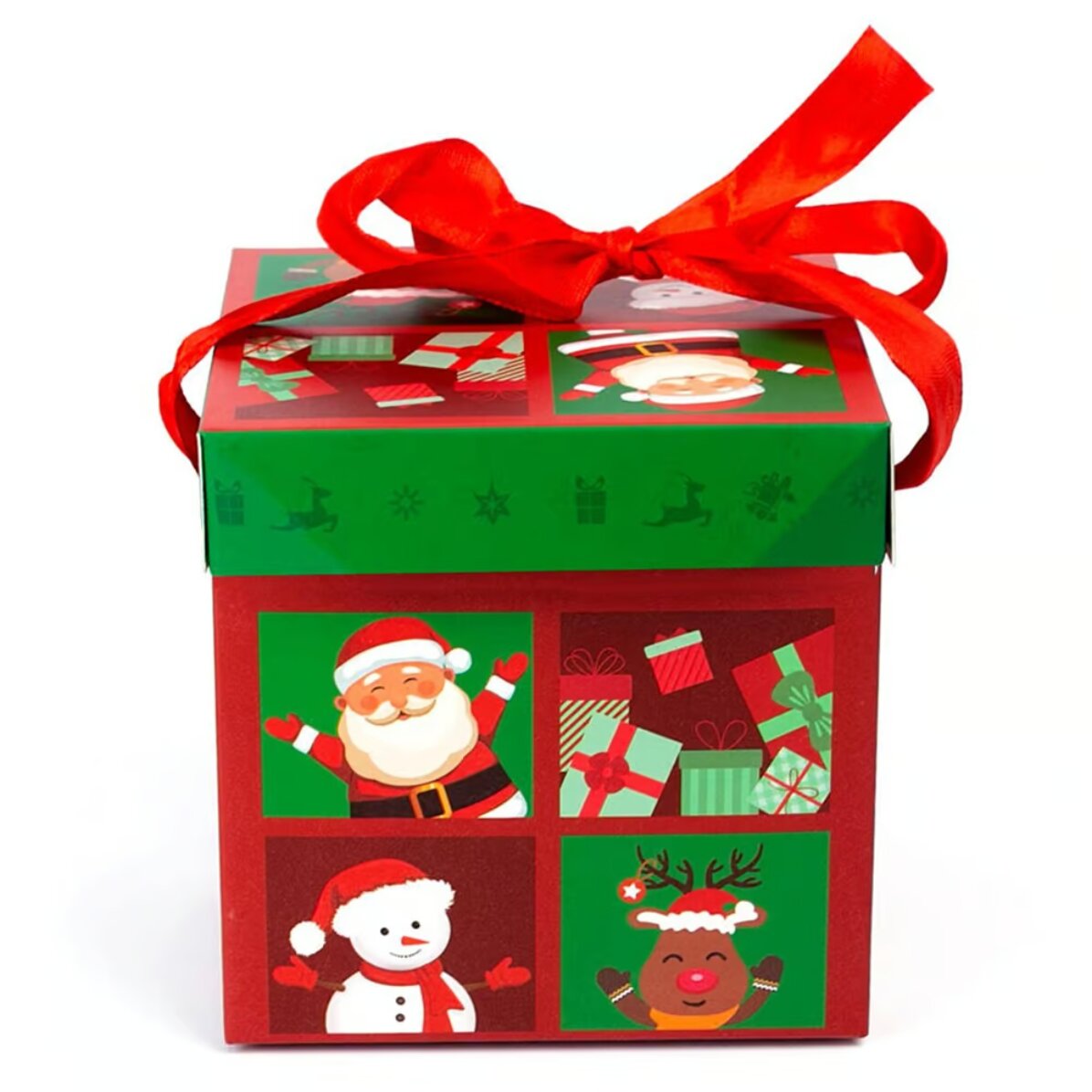 Caja de regalo con taza / bola de Navidad / dulces y otros artículos - Modelo navideño