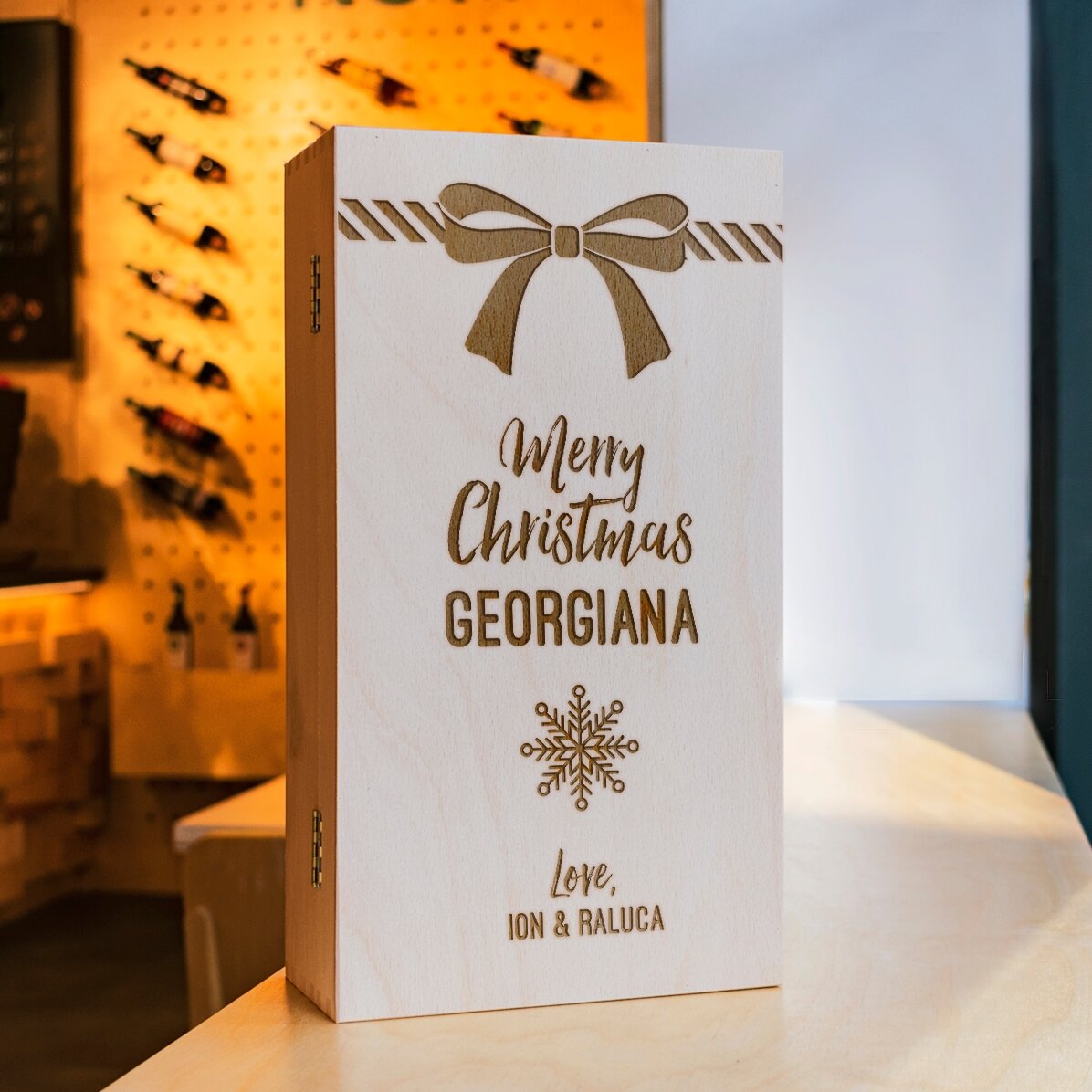 Caja de cerveza personalizada para tres botellas - Regalo