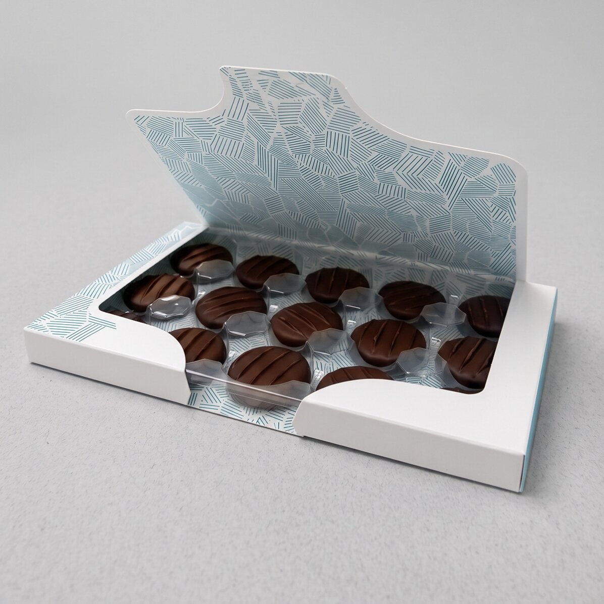 Caja de bombones rellenos de crema personalizada con una foto