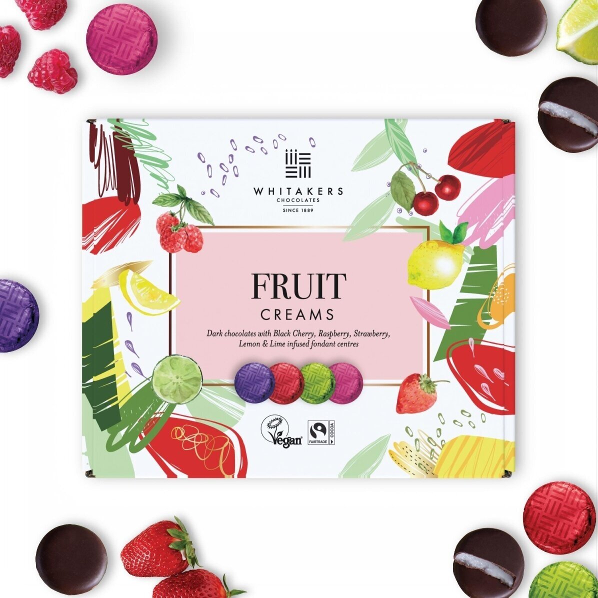 Caja de bombones personalizada con 8 fotos y un mensaje: ¡Feliz cumpleaños!