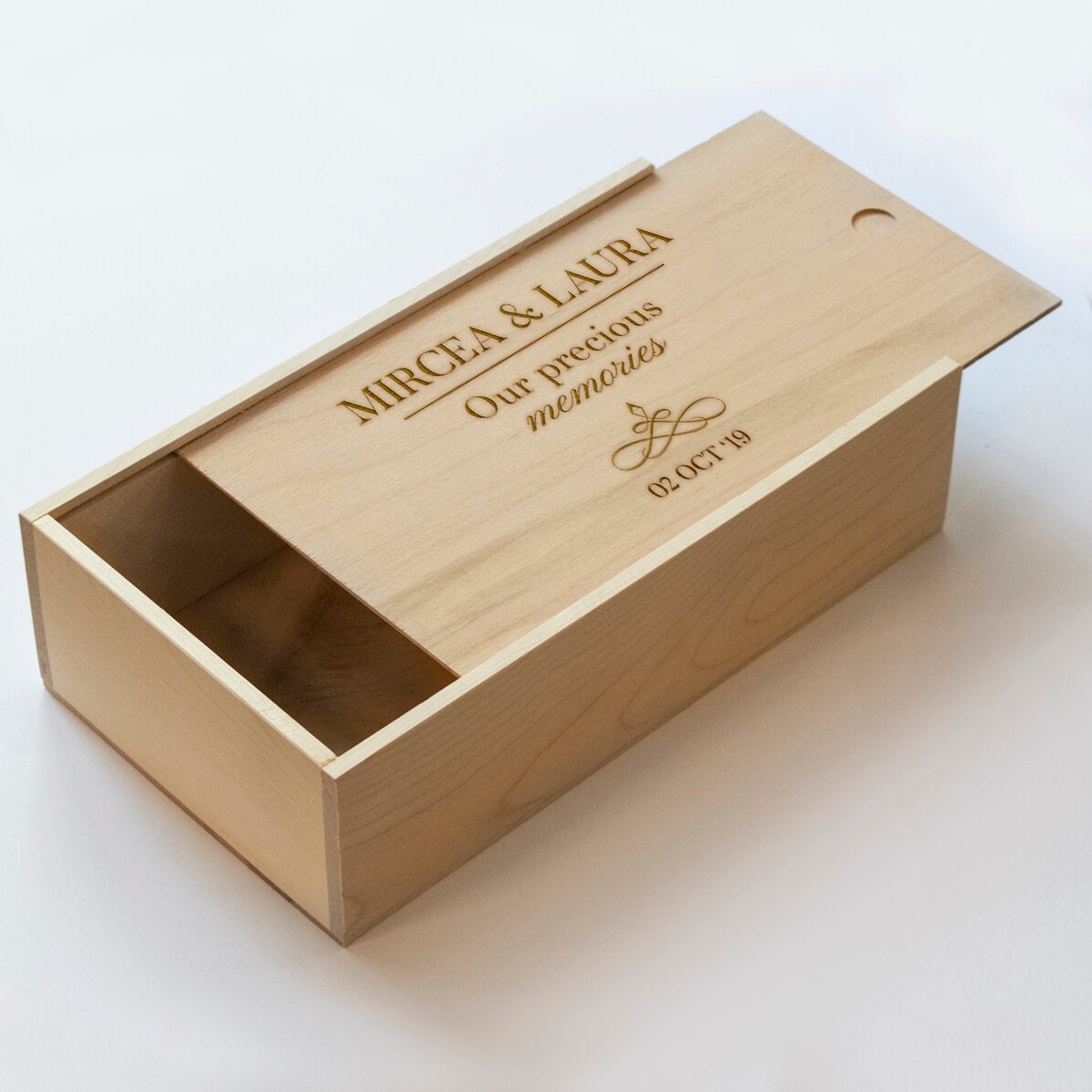 Caja de regalo personalizada de madera - Memories