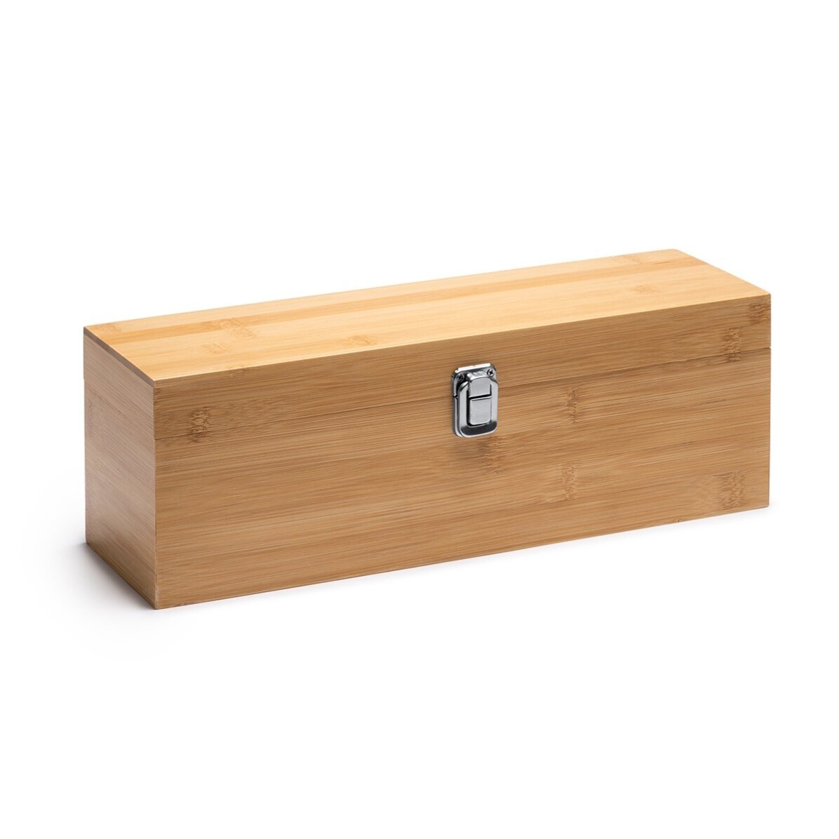 Bamboo wine box with accessories, personalised with logo and text - Thank you!