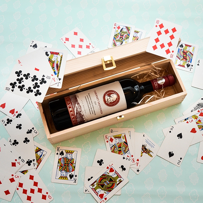Caja de vino personalizada - Botella «Happy Birthday»