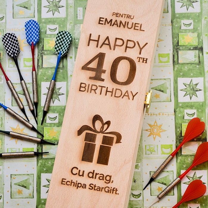 Caja de vino personalizada - Regalo de «Feliz cumpleaños»