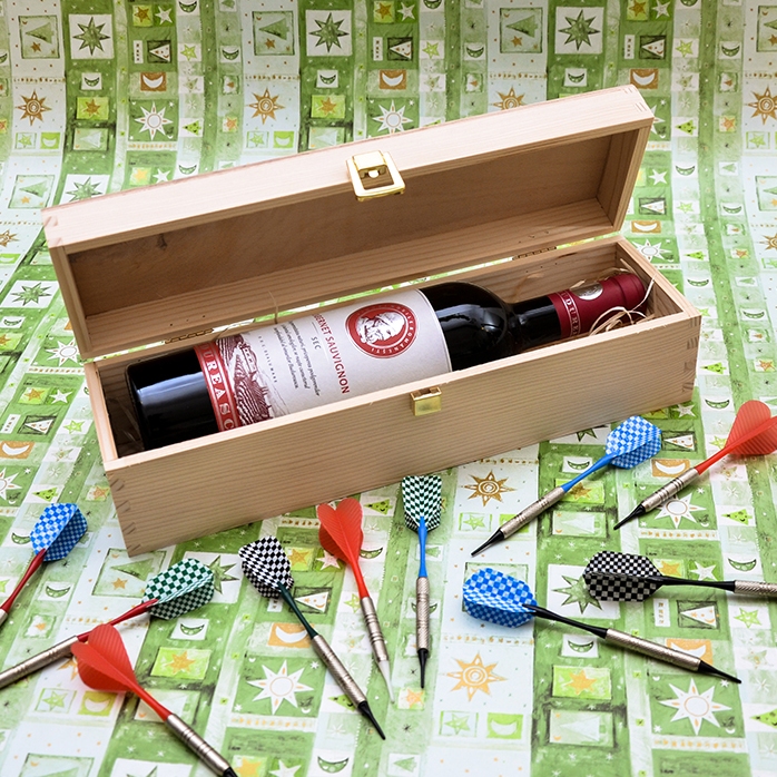 Caja de vino personalizada - Regalo de «Feliz cumpleaños»