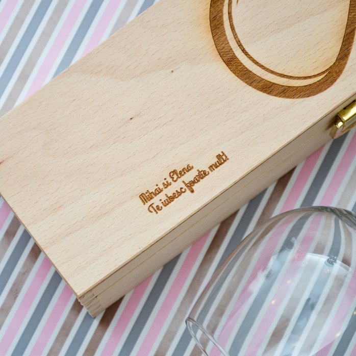 Caja de vino personalizada - Infinite Love