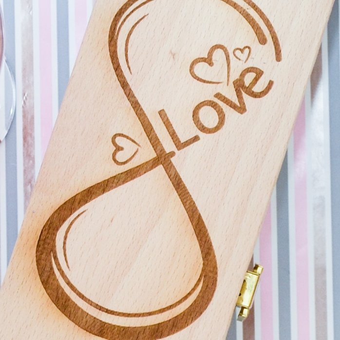 Caja de vino personalizada - Infinite Love