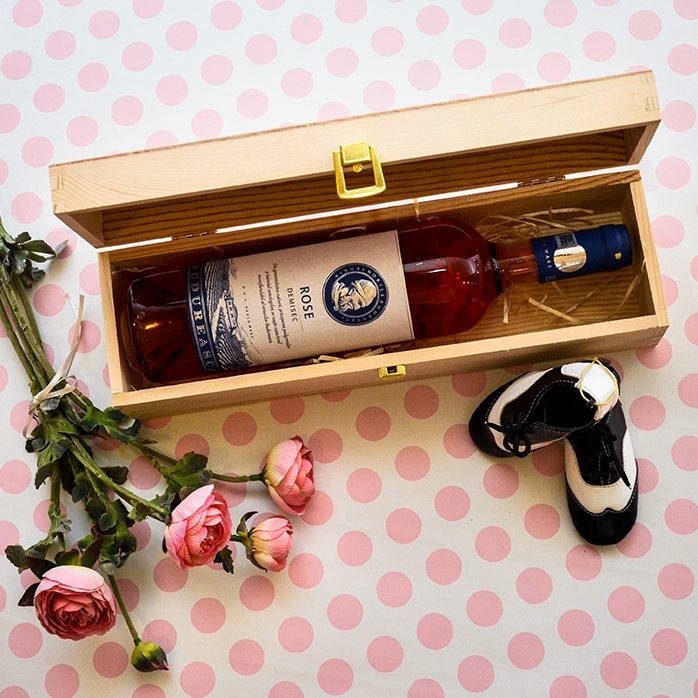 Caja de vino personalizada - «Just married»