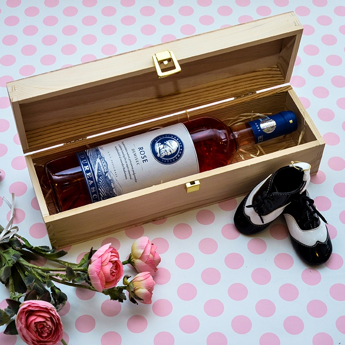 Caja de vino personalizada - «Just married»